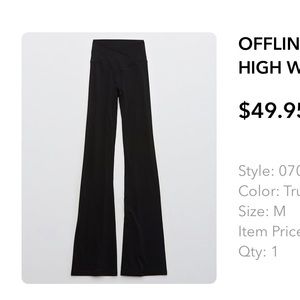 Aerie offline crossover flare legging pants